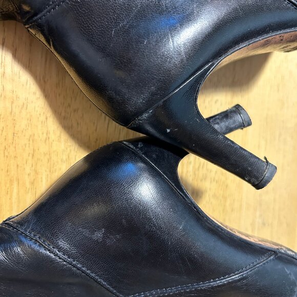 Women Gucci Black 100% Leather Alligator Croc Knee High Heel Designer Boots 6 - Picture 15 of 16